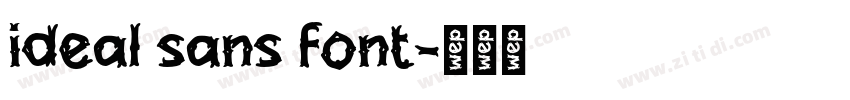 ideal sans font字体转换